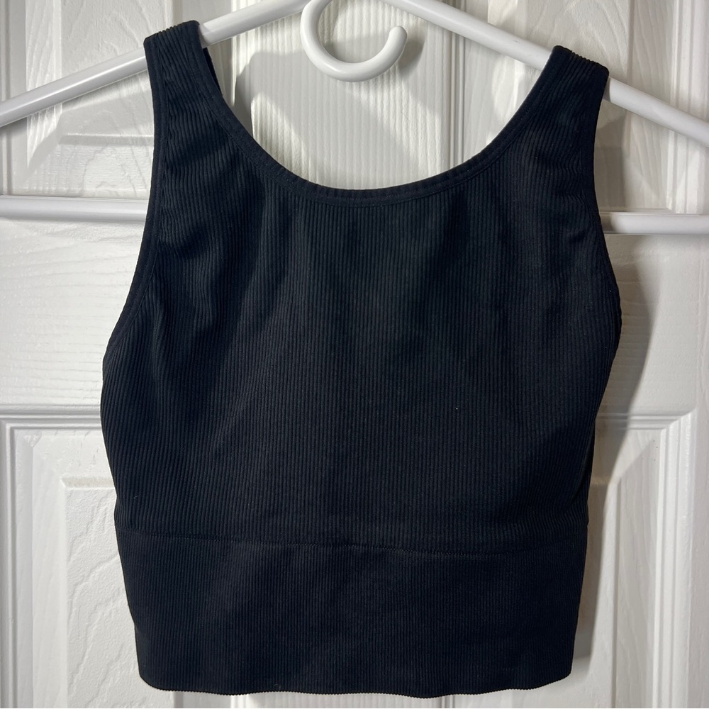 Victoria Secret Sport Women Sports Bra S Black Seamless Racerback Pullover